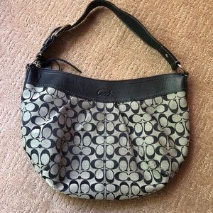 Navy Blue Coach Purse